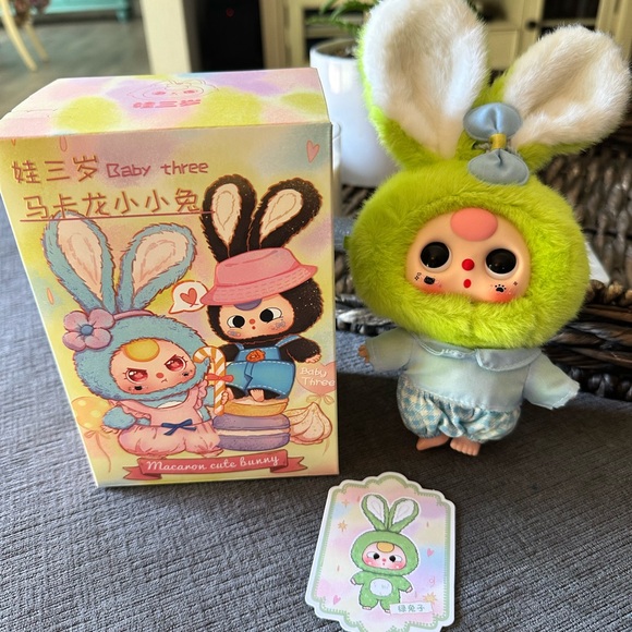 Baby Three- Macaron Cute Bunny - Picture 1 of 4